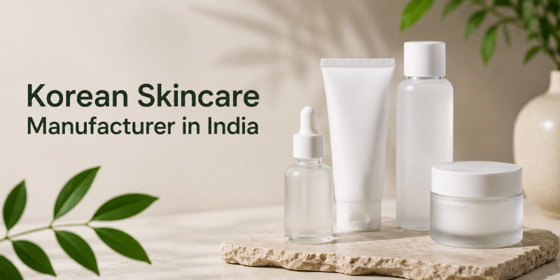 Korean Skincare Manufacturer in India offering private label solutions