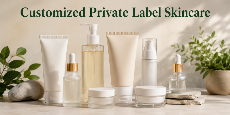 Customized private label skincare products
