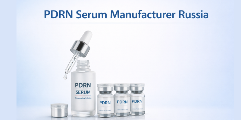 PDRN serum manufacturer Russia offering advanced skincare solutions by Dermat India