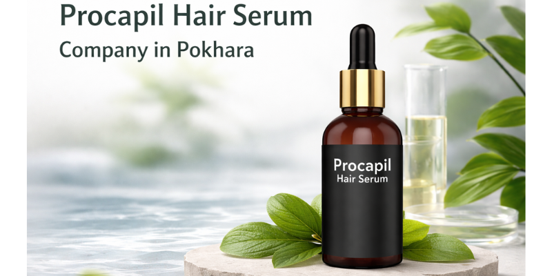 Procapil hair serum company in Pokhara by Dermat India manufacturing private label hair care products