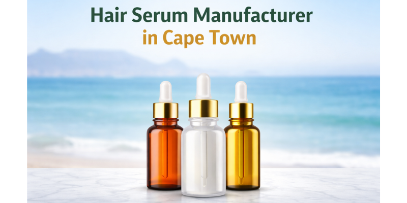 Hair serum manufacturer in Cape Town – Dermat India producing premium, dermat-tested, private label hair care products.