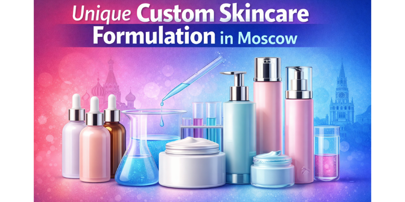 Custom skincare formulation in Moscow by Dermat India with dermatologist-guided personalized skincare solutions