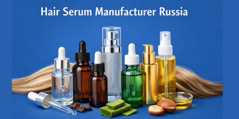 is a short written description of an image used for SEO and accessibility. Hair serum manufacturer Russia private label production