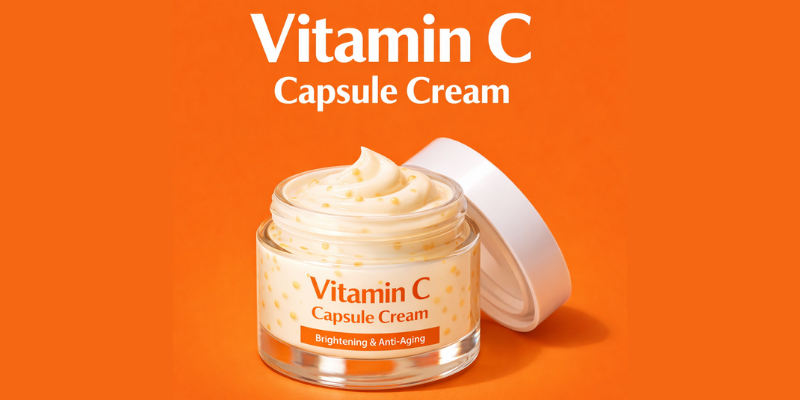 Vitamin C Capsule Cream by Dermat India in premium packaging for third party and private label manufacturing