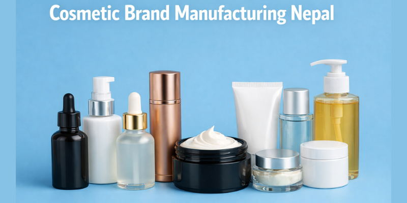 Cosmetic Brand Manufacturing Nepal by Dermat India private label skincare production facility