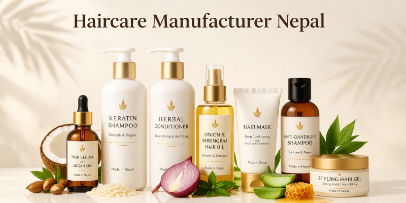 Haircare Manufacturer Nepal by Dermat India producing premium shampoos and haircare products