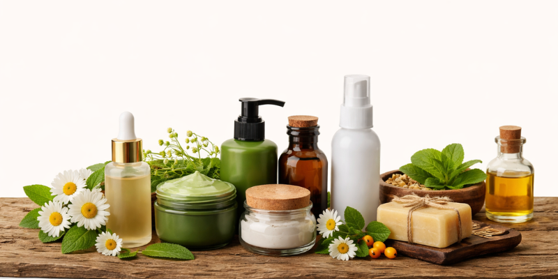Organic cosmetic manufacturer Russia natural skincare products Dermat India