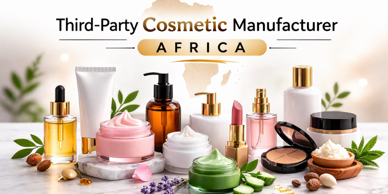 Third Party Cosmetic Manufacturer Africa by Dermat India producing skincare products