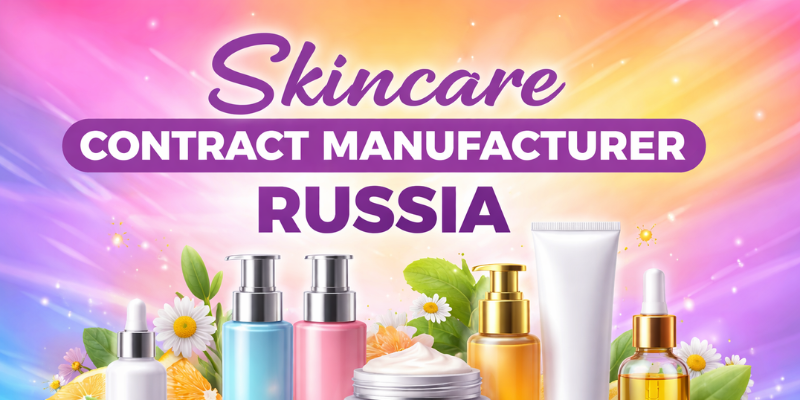 Skincare contract manufacturer Russia private label and 3rd party manufacturing services by Dermat India
