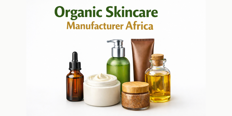 Organic Skincare Manufacturer Africa by Dermat India offering private label and third party skincare manufacturing services