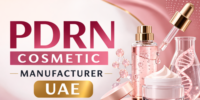 PDRN cosmetic manufacturer UAE premium skincare production by Dermat India