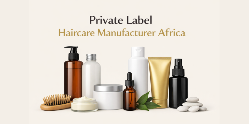 Private label haircare manufacturer Africa by Dermat India