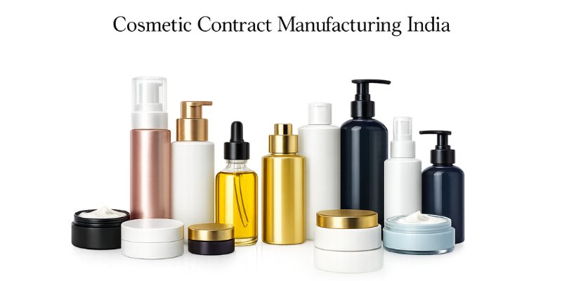 Cosmetic contract manufacturing facility producing skincare, haircare, and makeup products