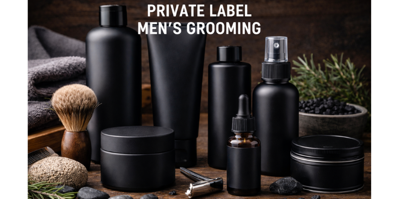 Private label men’s grooming skincare beard care and hair care products for brand manufacturing