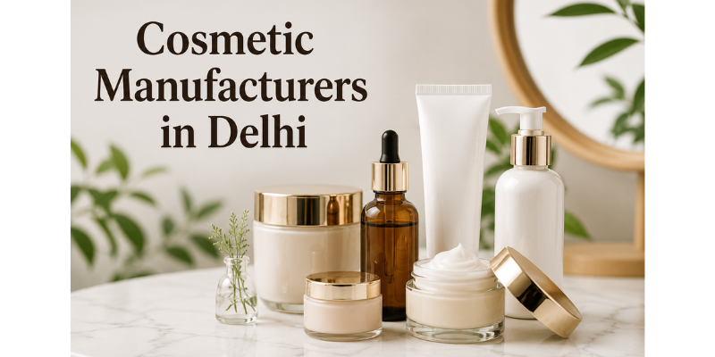 Cosmetic manufacturers in Delhi offering private label and contract manufacturing services